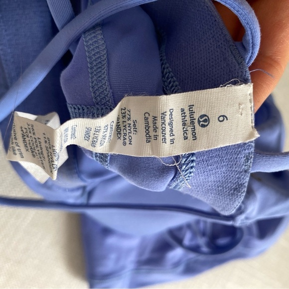 LULULEMON Periwinkle Exquisite Tank Top Size 6 - Picture 10 of 11